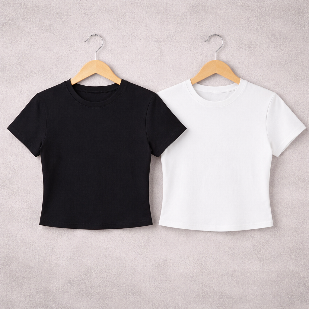 Essential Bodycon Crewneck T-Shirt